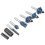 Precise Cutting Router Bit Set High Cutting Efficiency Smooth Rotation Woodworking Tools Multi Purpose Use Universal Shank Easy Storage Carbide 4