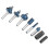 Precise Cutting Router Bit Set High Cutting Efficiency Smooth Rotation Woodworking Tools Multi Purpose Use Universal Shank Easy Storage Carbide 5