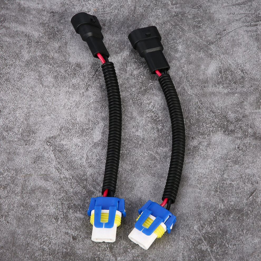 9006 Ceramic Connector Socket Extension Set Durable Wiring Harness 2 Pieces 7601393329384