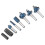 Precise Cutting Router Bit Set High Cutting Efficiency Smooth Rotation Woodworking Tools Multi Purpose Use Universal Shank Easy Storage Carbide 7
