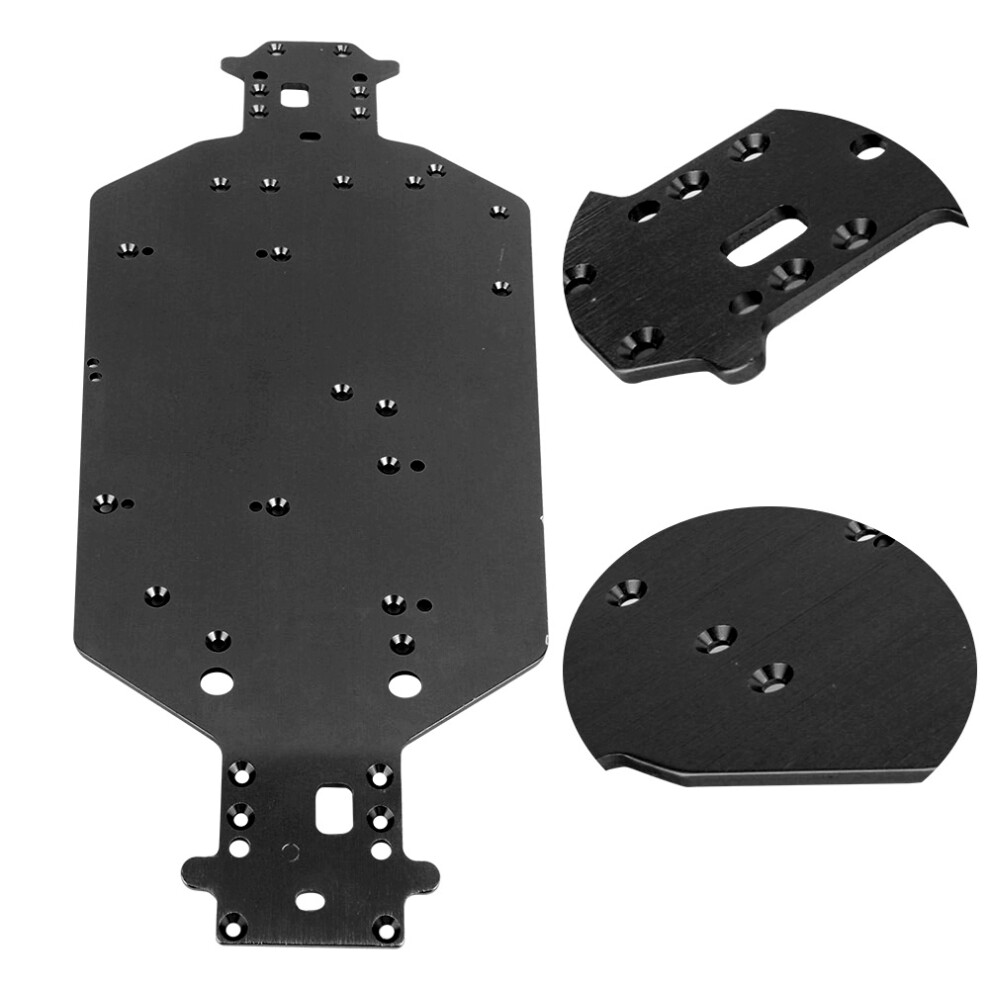 Rc Car Aluminium Frame Upgrade For Hsp 94107 94111 94110 94124 Alloy Black 8761379671506