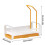 Perforation-Free Multi-Functional Kitchen Sink Draining & Storage Rack – White/Yellow, Compatible with Standard Sinks 3