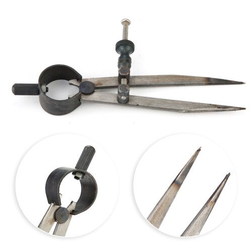 Precision Angle Divider Rotating Craft Tool With Hardened Points For Leathercraft And Mechanical Scribing 2