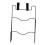 Delicate Pot Lid Rack Black Wall Mounted Kitchen Storage Holder Compact and Convenient 5