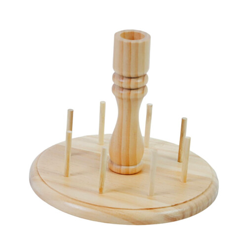 8 Spools Yarn Holder Storage Rack Convenient Bobbin Organizer Hand Tool Portable 1