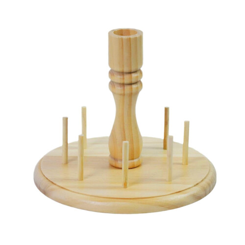 8 Spools Yarn Holder Storage Rack Convenient Bobbin Organizer Hand Tool Portable 2