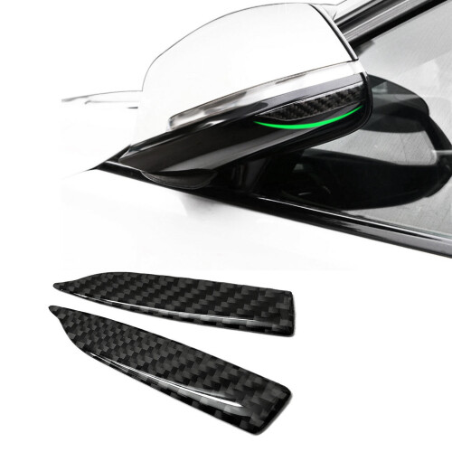 2 Styck Universal Kolfiber Car Backspegel Trim Side Mirror Protector Guard 1