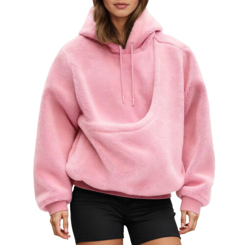 Sweat à capuche oversize avec poche avant pour petits animaux et chats 1