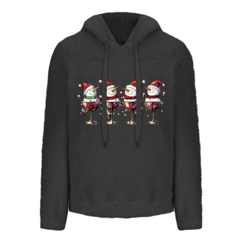 Women's Sherpa Fleece Hoodie Oversized Pullover 2
