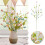 Easter Egg Floral Inserts with Greenery for Bouquets - Spotted Pattern Plugin Foam Polyester for Vase Arrangements Green 2