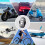 Wireless Remote Control Strobe Light LED 7 Colors Car Motorcycle 7