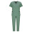 Women's Jogger Scrubs Set Green 2X 4