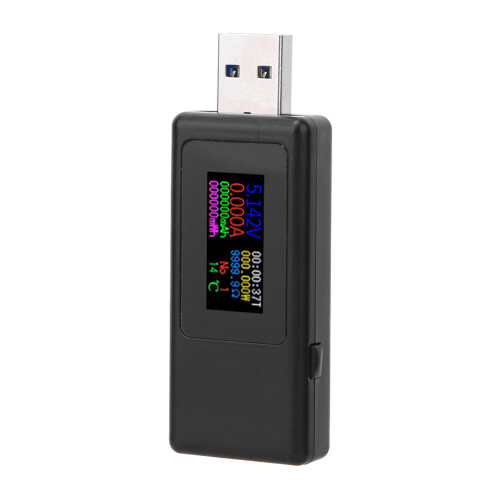 Power Meter Tester High Accuracy Stable Performance LCD Display Wide Application Range USB Power Meter Voltage Tester Current Meter Real-Time 1