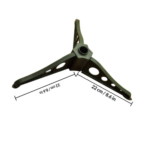 2Pcs Sturdy Green Xmas Tree Stand Plastic Base Christmas Tree Holder 1