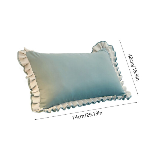 Kussensloop met Franse ruches, geborsteld polyester, standaardformaat. 2