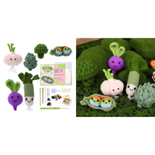 DIY Crochet Starter Kits, with Yarn, Crochet Hooks, Needle 1