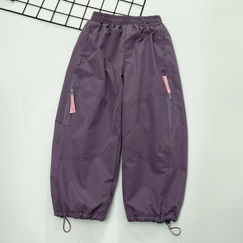 Kids' winter lined cargo pants – windproof insulated 2