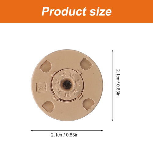 10pcs Golden Square Alloy Buttons For Diy Projects Adults 2