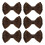 24Pièces Extensions Chignon Marron Clips Élégants 2