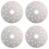 4Pièces Plaques Conduction Argent Accessoires Cuisine Casserole 6