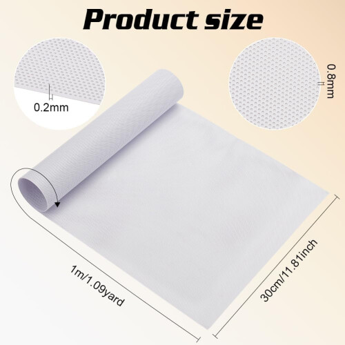 Λευκό πλέγμα ματιών PVC 39x11,8 ίντσες, πάχος 0,2 χιλιοστών, αδιάβροχο και εκτυπώσιμο, 1