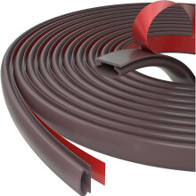 (Brown, 10*6) Self-Adhesive Door Bottom Weather Seal Strip (50 chars)