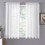 Window Curtains Ready Made Semi Opaque Polyester Fabric Quick Installation Room Curtain Wrinkles Resistant Polyester 4