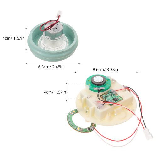 DIY Snow Globe Craft Plastic White with Battery Box and Stopper 1