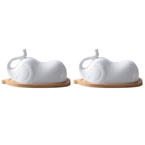 2Ensembles Boîte À Beurre En Céramique Pour Usage 1