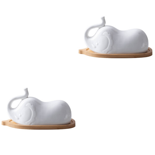 2Ensembles Boîte À Beurre En Céramique Pour Usage 2