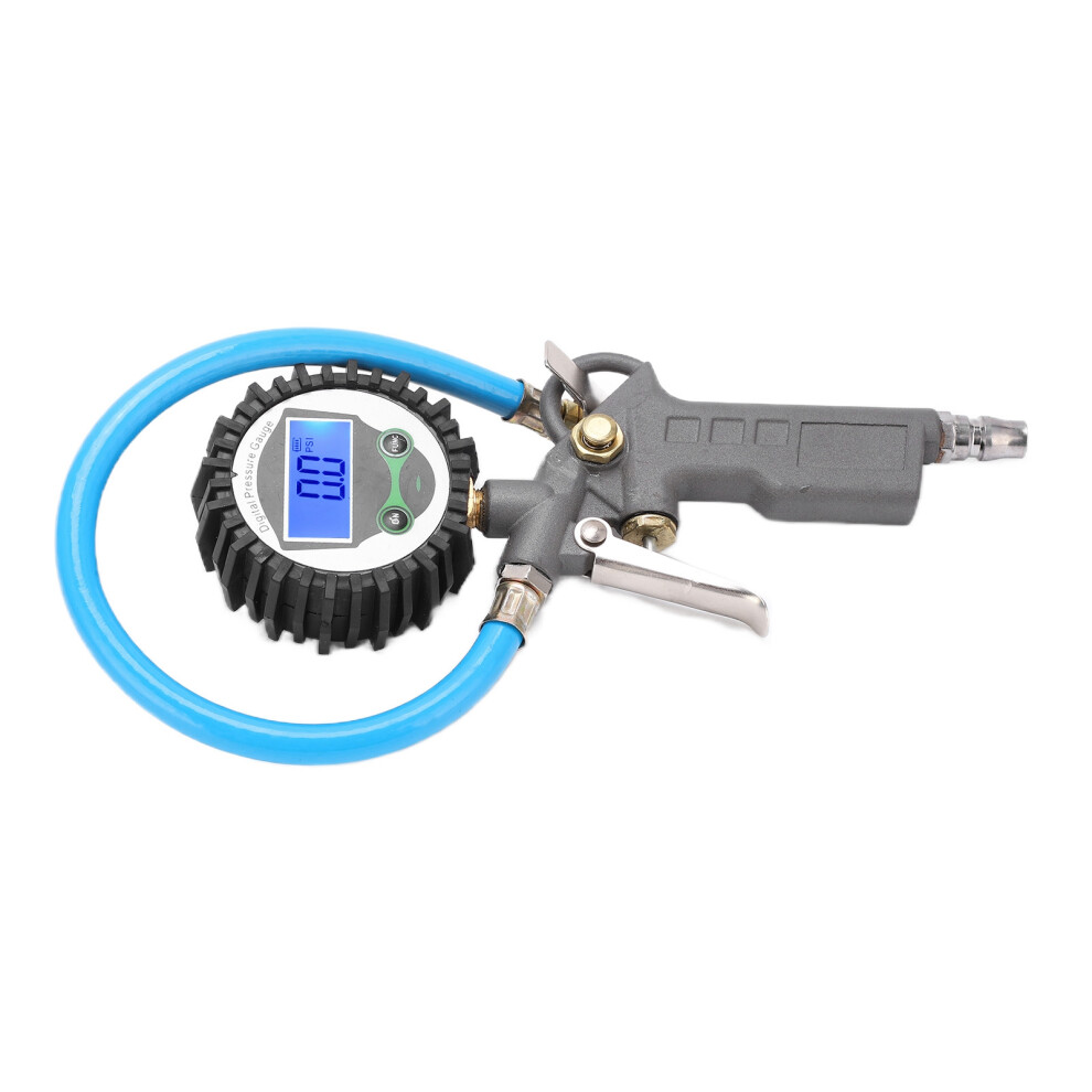 Digital Tire Inflator Gauge 0-230Psi Zinc Alloy Air Compressor Tool 8491387748388