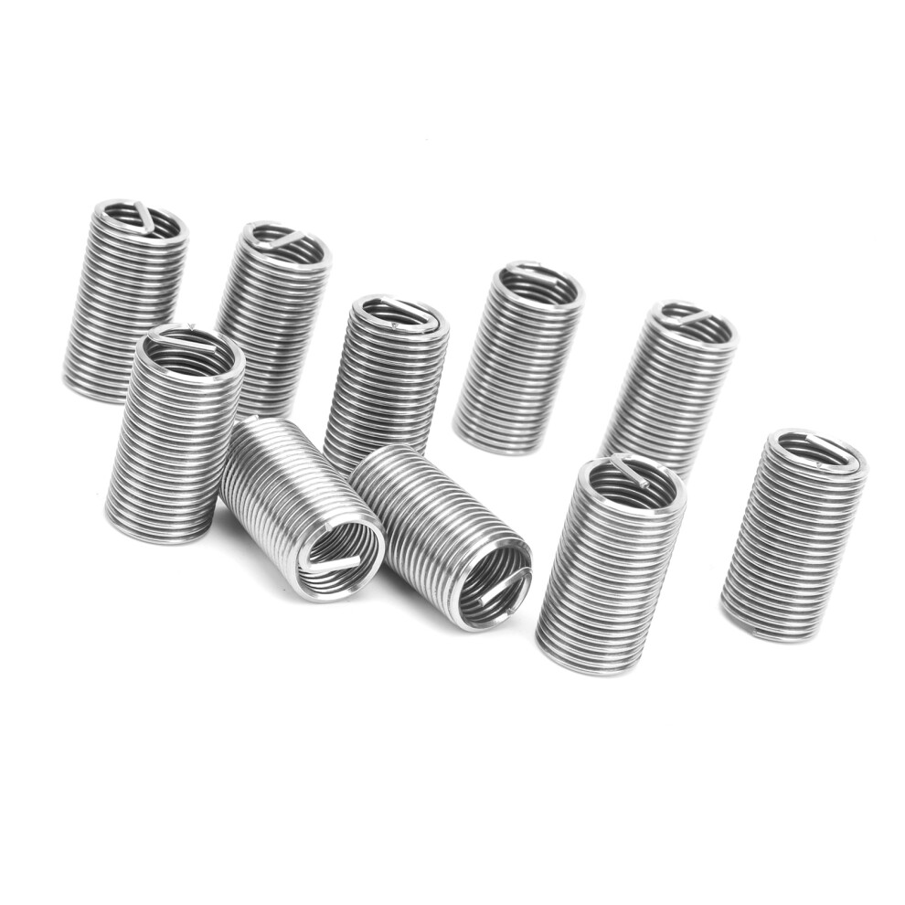 10Pcs M16x2 Stainless Steel Thread Inserts Repair Kit, Reducing Nut 7611391986380
