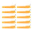 10 τεμάχια πολύχρωμο μαρκαδόρο με μεταλλικό στρογγυλό μπρελόκ με λοξή άκρη, 4