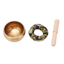 Stress Relief Singing Bowl Set, Handmade Tibetan Meditation Instrument with Ergonomic Design for Holistic Healing, Beautiful Sound Therapy Tool that