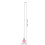 OUNONA 2 Pcs Pull Chain for Ceiling Fans Decorative Chandelier Pink 2