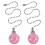 Pull Chain for Ceiling Fans Decorative Chandelier Pink 2 pcs 4