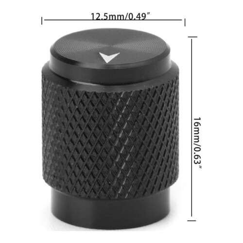 Ποτενσιόμετρο 12,5x16mm Καπάκι Αλουμινίου για Έλεγχο Πολυμέσων, Ηχεία Spa 1