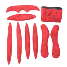 Imbottitura per sottogola in nylon per caschi da ciclismo e moto, imbottiture universali per mento con spugna antiurto e rivestimento in viscosa,