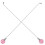 OUNONA 2 Pcs Pull Chain for Ceiling Fans Decorative Chandelier Pink 7
