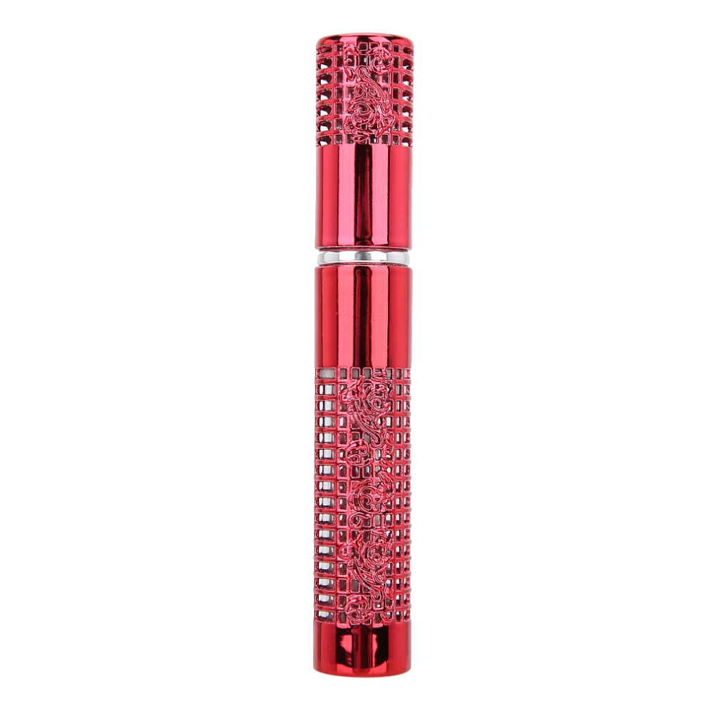 Empty Perfume Atomizer Spray Bottle, Bling Crystal Accents Refillable Portable Container with Glass Inner Container, Leakage Proof Travel Perfume