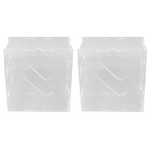 Glove Dispenser with Wall Mount, Hygiene Station and Face Mask Dispenser Acrylic Organizer for Durable Construction, Clear Acrylic Build for