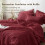 Twin Burgundy Seersucker Comforter Set 2-Pc 2