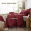 Twin Burgundy Seersucker Comforter Set 2-Pc 4