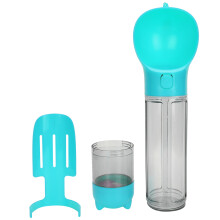 Built-In Filter Dog Water Dispenser, Leak Proof Pet Outdoor Drinking Cup BPA-Free Food Grade Portable Water Bottle With Residual Water Return Function