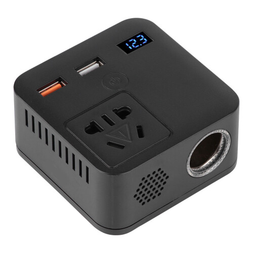 Μετατροπέας ισχύος αυτοκινήτου 12V σε 220V, 150W, καθολική συμβατότητα, παρακολούθηση 1