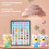 Bilingual Learning Tablet Educational Activity Language Development Electronic Device Interactive Skill Building Game 6.1x4.72 inch 3