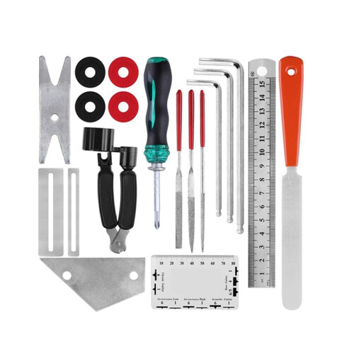 20-Piece Set Guitar Cleaning and Maintenance String Changing Tool Tuning Wrench Set Kit 1