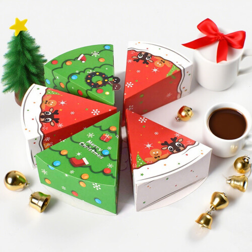 Christmas candy box tree-shaped paper gift box 12 pcs 2