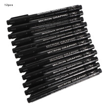 Multifunctional Black Markers Waterproof Ink Smooth Flow Brush Pens With Felt Tips For Art Drawing And Professional Lettering Calligraphy