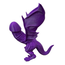 3D Printed Dragon, Intriguing Purple Resin Dragon Toy For Desk Or Party Decor, A Unique Prank Gift Or Wedding Table Display (Detailed Sculpture)